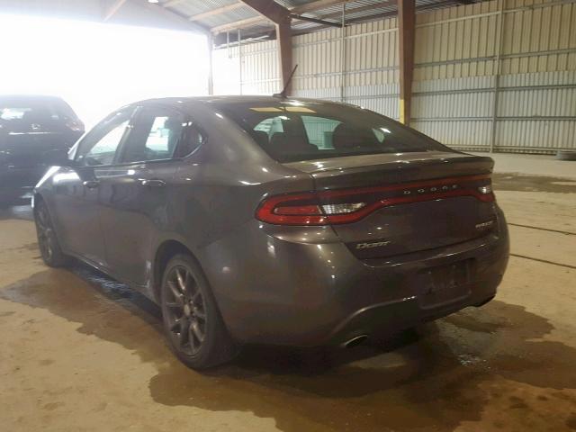 1C3CDFBB6FD363010 - 2015 DODGE DART SXT GRAY photo 3