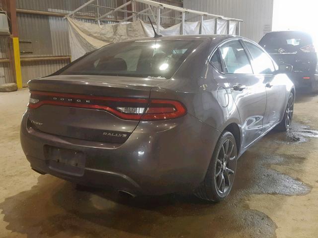 1C3CDFBB6FD363010 - 2015 DODGE DART SXT GRAY photo 4