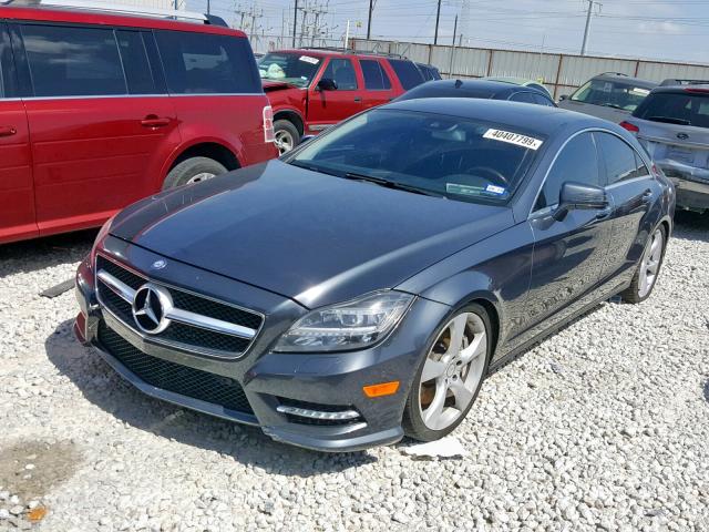 WDDLJ7DB2EA122350 - 2014 MERCEDES-BENZ CLS 550 BLACK photo 2