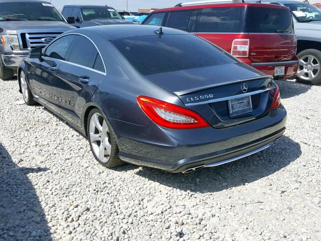 WDDLJ7DB2EA122350 - 2014 MERCEDES-BENZ CLS 550 BLACK photo 3