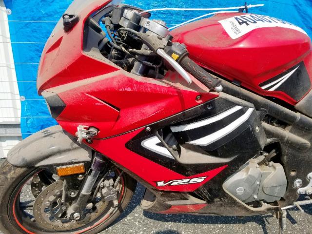 KM1MP578881603333 - 2008 HYOSUNG V2S-650 RED photo 9