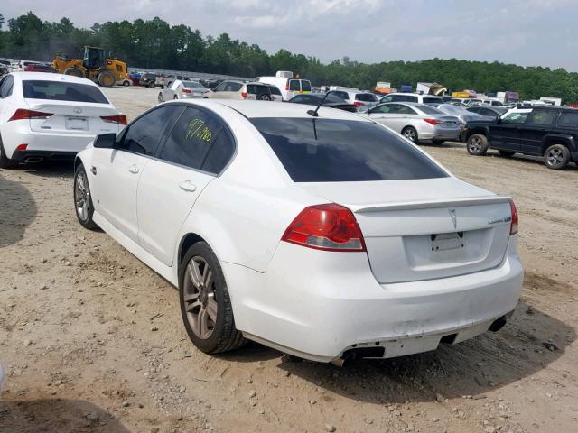 6G2ER577X8L124967 - 2008 PONTIAC G8 WHITE photo 3