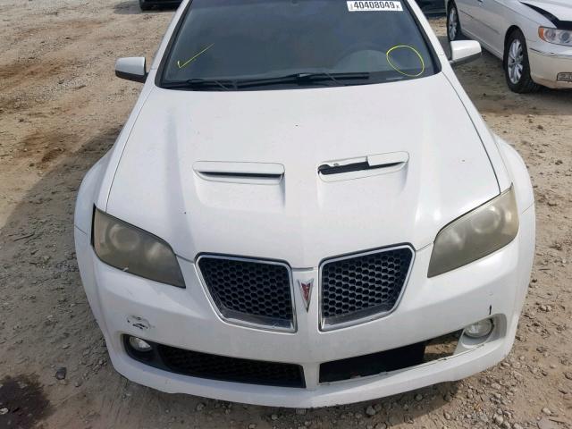 6G2ER577X8L124967 - 2008 PONTIAC G8 WHITE photo 7