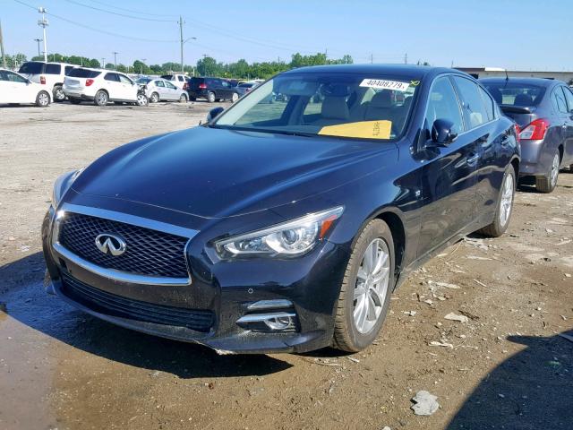 JN1BV7AR4EM698809 - 2014 INFINITI Q50 BASE BLACK photo 2