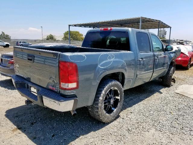 3GTEC23079G120164 - 2009 GMC SIERRA C15 BLUE photo 4