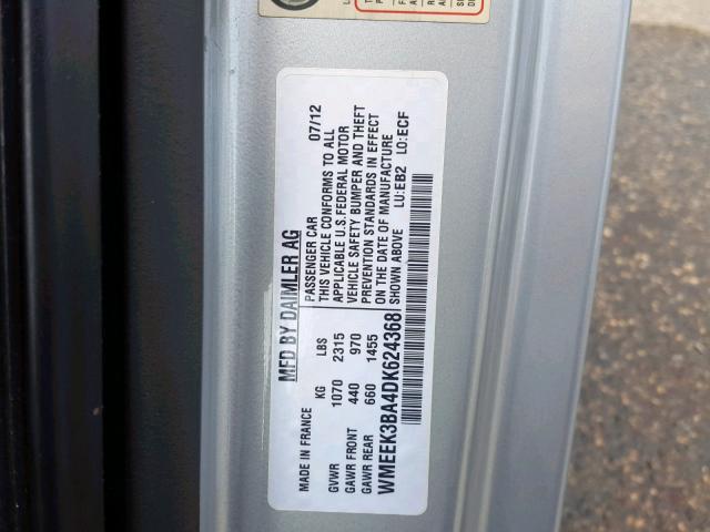 WMEEK3BA4DK624368 - 2013 SMART FORTWO PAS 红色 照片 10