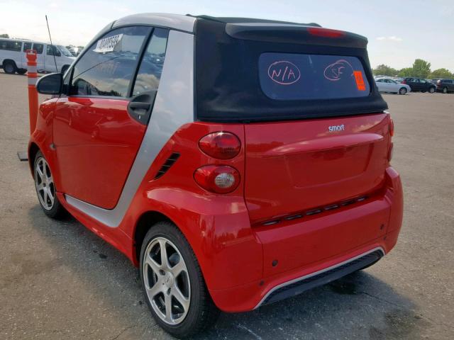 WMEEK3BA4DK624368 - 2013 SMART FORTWO PAS 红色 照片 3