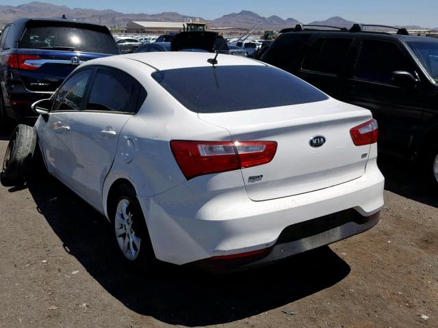 KNADM4A30G6684851 - 2016 KIA RIO LX WHITE photo 3