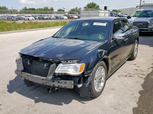 2C3CCAAG7EH206901 - 2014 CHRYSLER 300 BLACK photo 2