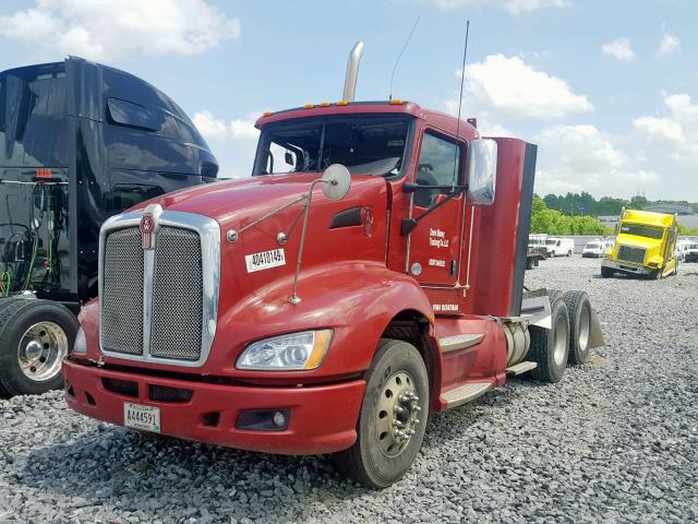 1XKAD49X6DJ347868 - 2013 KENWORTH CONSTRUCTI RED photo 2