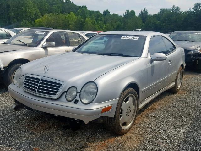 WDBLJ74G12F192876 - 2002 MERCEDES-BENZ CLK 55 AMG SILVER photo 2