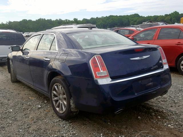 2C3CCAET7DH661785 - 2013 CHRYSLER 300C BLUE photo 3