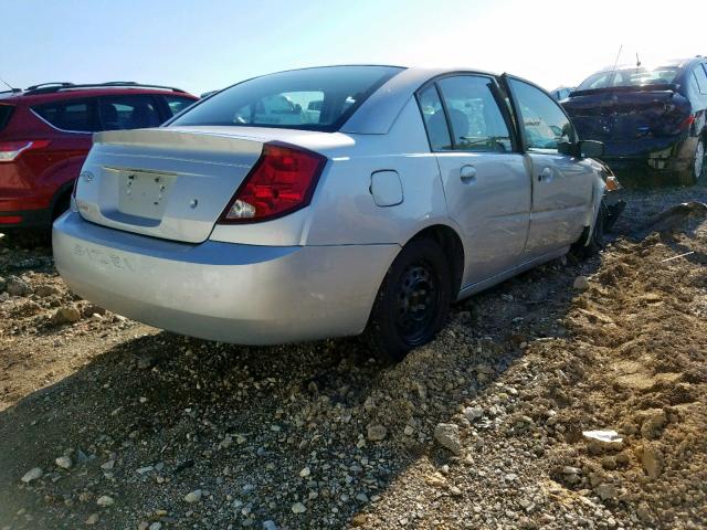 1G8AJ52F24Z132334 - 2004 SATURN ION LEVEL SILVER photo 4