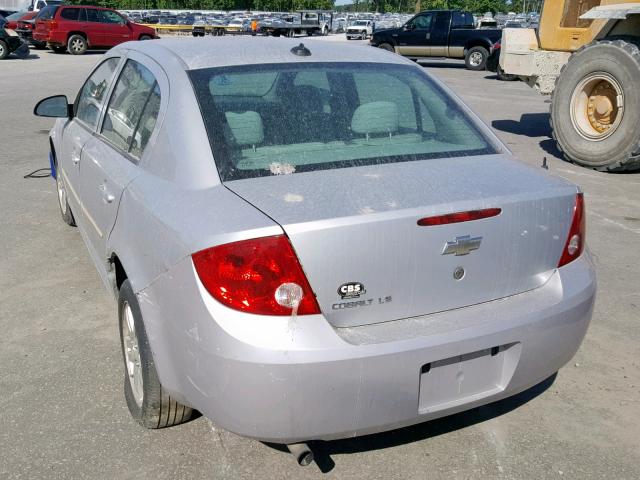 1G1AL52F257539348 - 2005 CHEVROLET COBALT LS SILVER photo 3