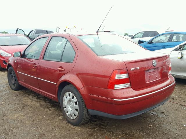 3VWRK69M44M009343 - 2004 VOLKSWAGEN JETTA GL RED photo 3