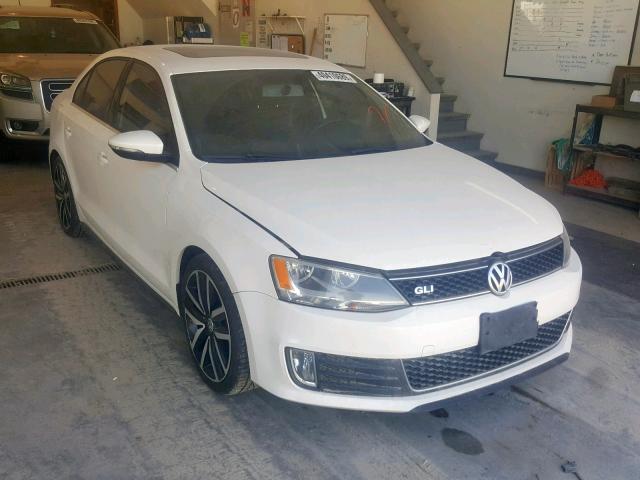 3VW467AJ4CM391667 - 2012 VOLKSWAGEN JETTA GLI WHITE photo 1