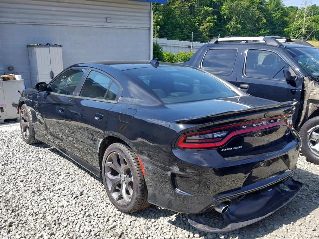 2C3CDXHG5KH597421 - 2019 DODGE CHARGER GT BLACK photo 3