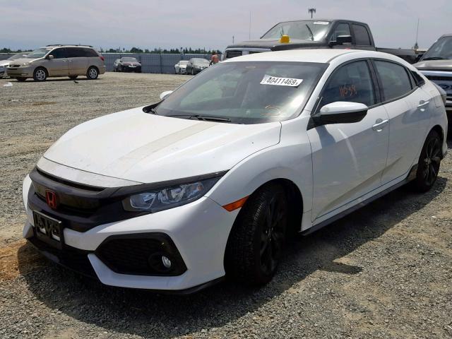 SHHFK7H43JU402438 - 2018 HONDA CIVIC SPOR WHITE photo 2