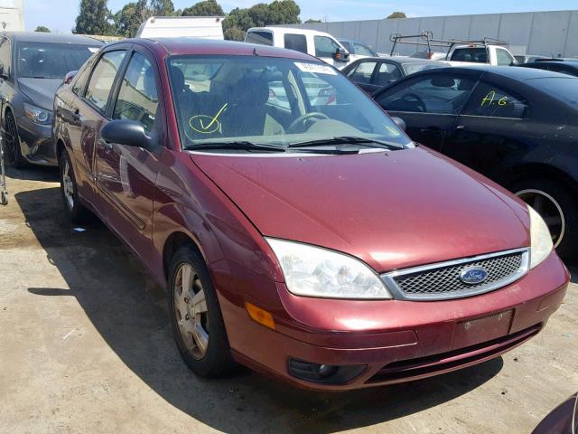 1FAHP34N06W130636 - 2006 FORD FOCUS ZX4 BURGUNDY photo 1