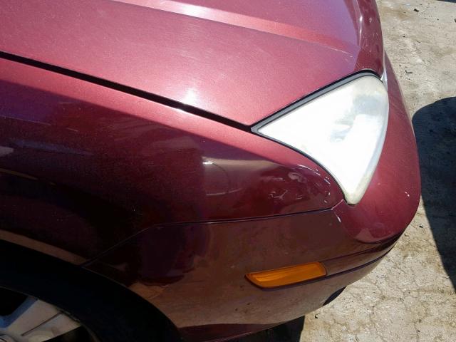 1FAHP34N06W130636 - 2006 FORD FOCUS ZX4 BURGUNDY photo 9