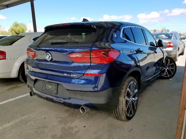 WBXYJ5C37JEF69747 - 2018 BMW X2 XDRIVE2 BLUE photo 4