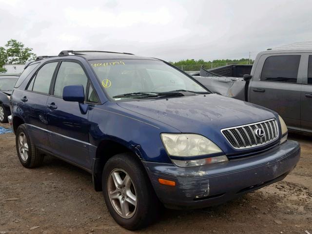 JTJHF10U910198425 - 2001 LEXUS RX 300 BLUE photo 1