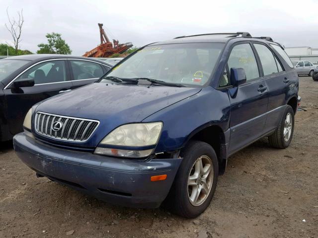 JTJHF10U910198425 - 2001 LEXUS RX 300 BLUE photo 2