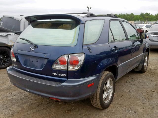 JTJHF10U910198425 - 2001 LEXUS RX 300 BLUE photo 4