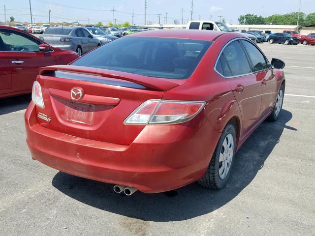 1YVHZ8BHXA5M16582 - 2010 MAZDA 6 I MAROON photo 4