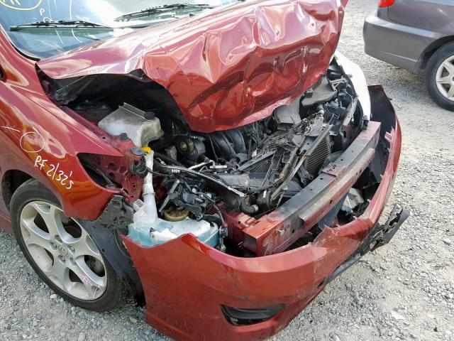 JM1CR293580308854 - 2008 MAZDA 5 BURGUNDY photo 9