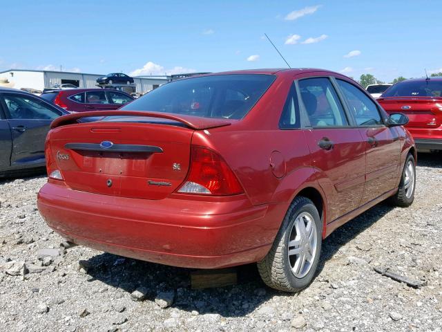 1FAFP34353W321888 - 2003 FORD FOCUS SE C RED photo 4