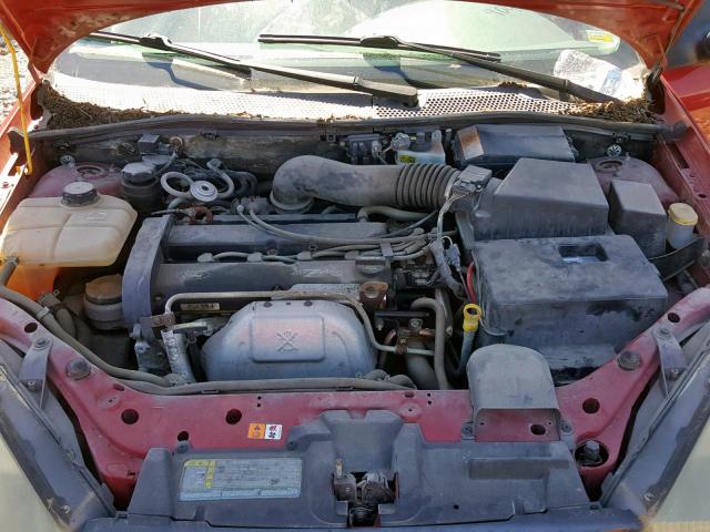1FAFP34353W321888 - 2003 FORD FOCUS SE C RED photo 7