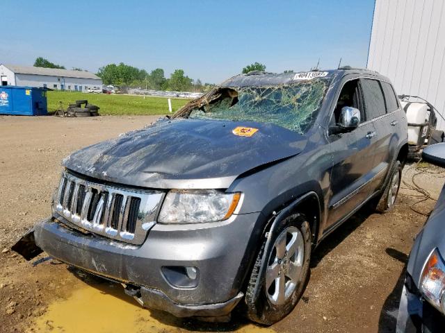 1C4RJFBG0CC342701 - 2012 JEEP GRAND CHER GRAY photo 2