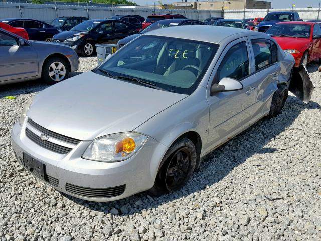 1G1AL58F477287628 - 2007 CHEVROLET COBALT LT SILVER photo 2