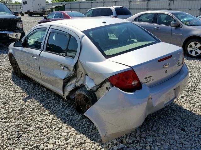 1G1AL58F477287628 - 2007 CHEVROLET COBALT LT SILVER photo 3