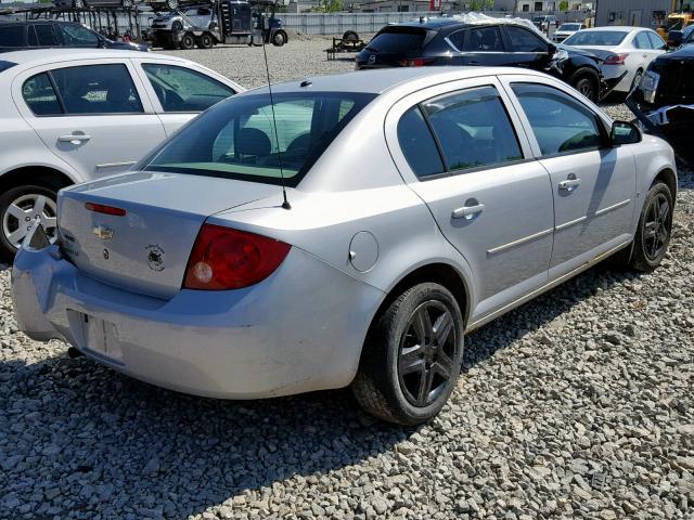 1G1AL58F477287628 - 2007 CHEVROLET COBALT LT SILVER photo 4