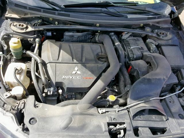 JA32V6FV0BU021005 - 2011 MITSUBISHI LANCER RAL BLACK photo 7