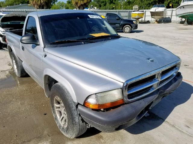 1D7FL16X33S294049 - 2003 DODGE DAKOTA SXT SILVER photo 1