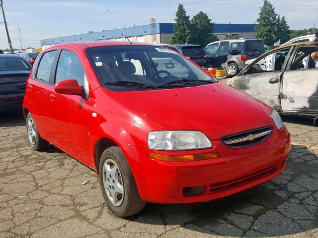 KL1TD66698B108821 - 2008 CHEVROLET AVEO BASE Қызыл фото 1