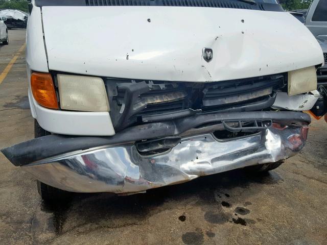 2B7HB11X2YK132265 - 2000 DODGE RAM VAN B1 WHITE photo 9