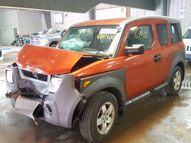 5J6YH28635L004110 - 2005 HONDA ELEMENT EX ORANGE photo 2