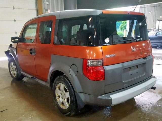 5J6YH28635L004110 - 2005 HONDA ELEMENT EX ORANGE photo 3