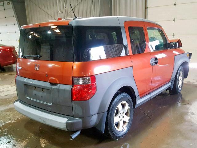 5J6YH28635L004110 - 2005 HONDA ELEMENT EX ORANGE photo 4