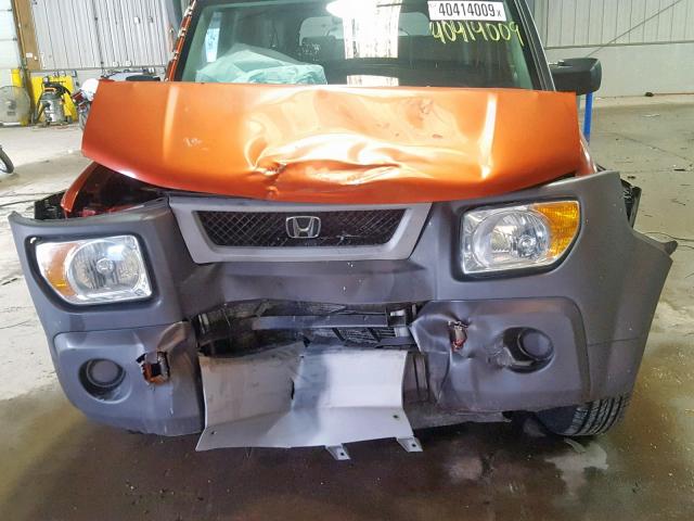 5J6YH28635L004110 - 2005 HONDA ELEMENT EX ORANGE photo 9