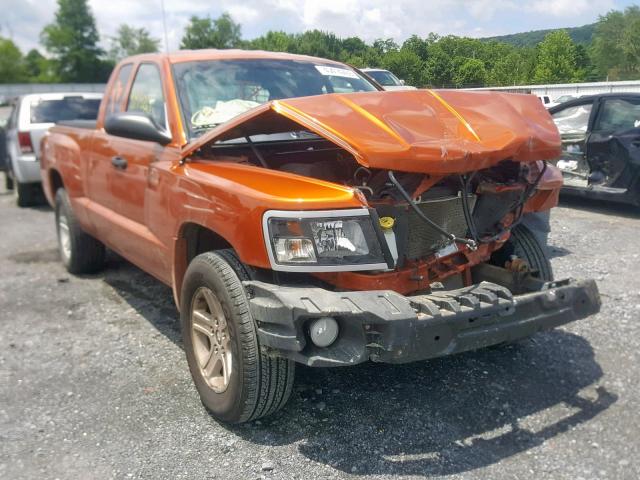 1D7CW3BK3AS188603 - 2010 DODGE DAKOTA SXT ORANGE photo 1