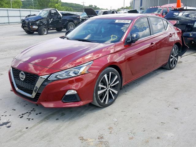 1N4BL4CV2KC199199 - 2019 NISSAN ALTIMA SR RED photo 2