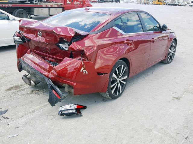 1N4BL4CV2KC199199 - 2019 NISSAN ALTIMA SR RED photo 4