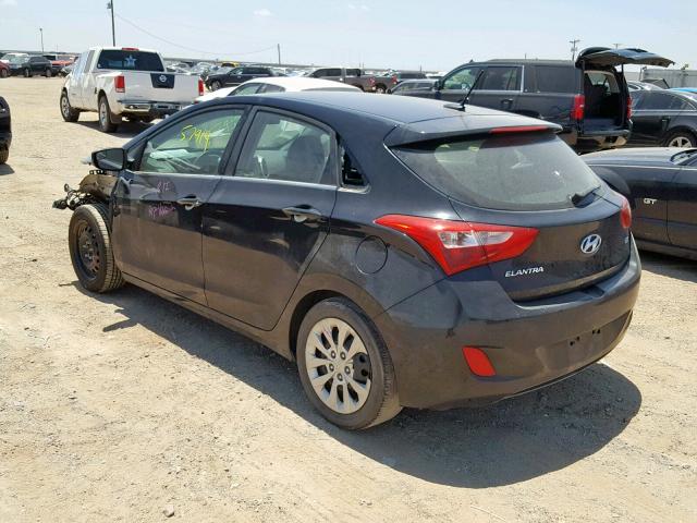 KMHD35LH5HU360761 - 2017 HYUNDAI ELANTRA GT BLACK photo 3