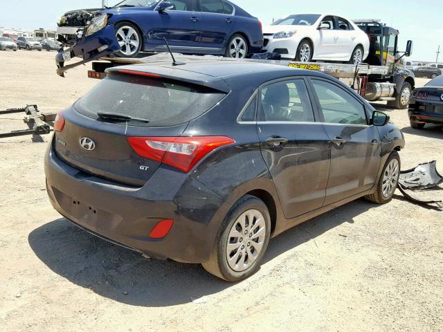 KMHD35LH5HU360761 - 2017 HYUNDAI ELANTRA GT BLACK photo 4