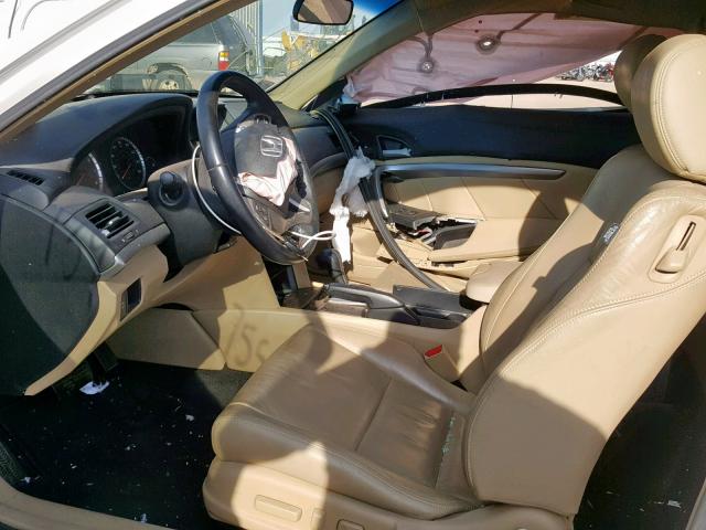 1HGCS12838A029435 - 2008 HONDA ACCORD EXL WHITE photo 5